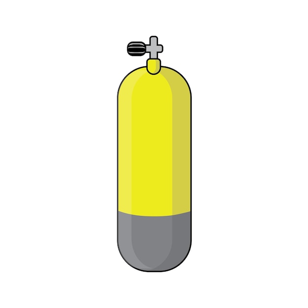 Vector scuba diving tank icon vector illustration