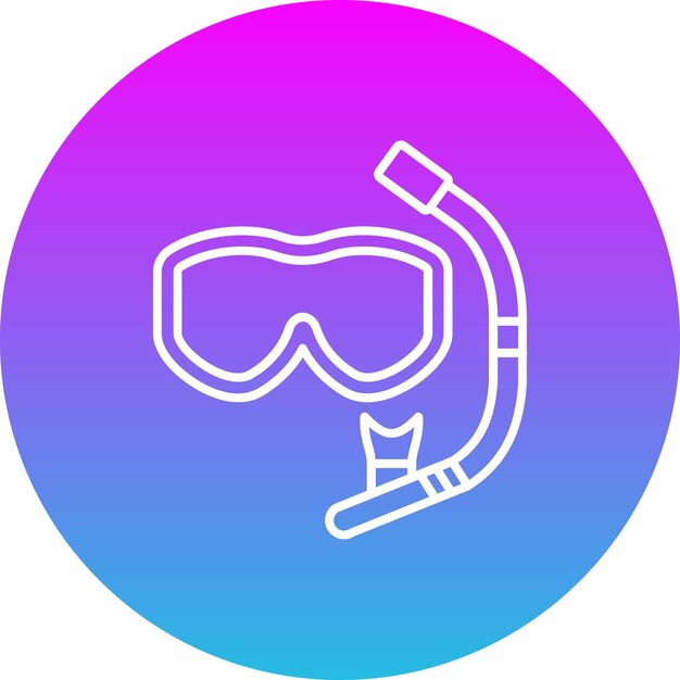 Vector scuba mask icon