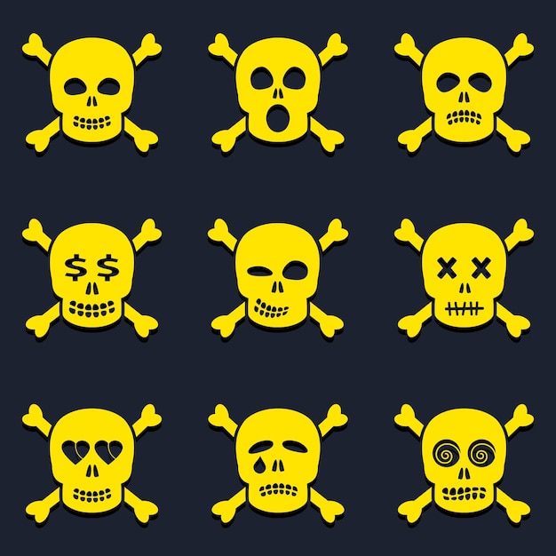 Scull smiles set