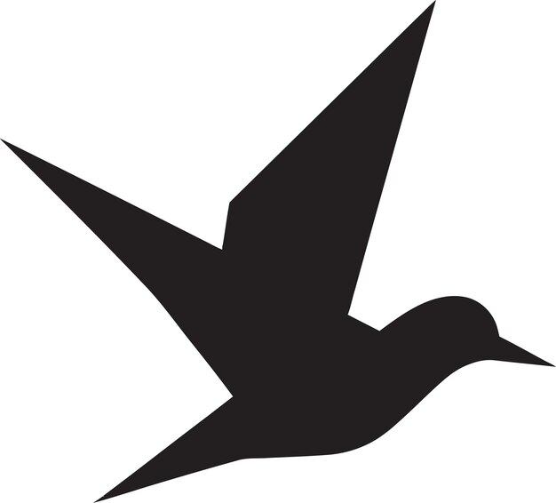 Sculpted Flight Black Seagull Logo Emblem Majestic Resonance Seagull Icon in Vector