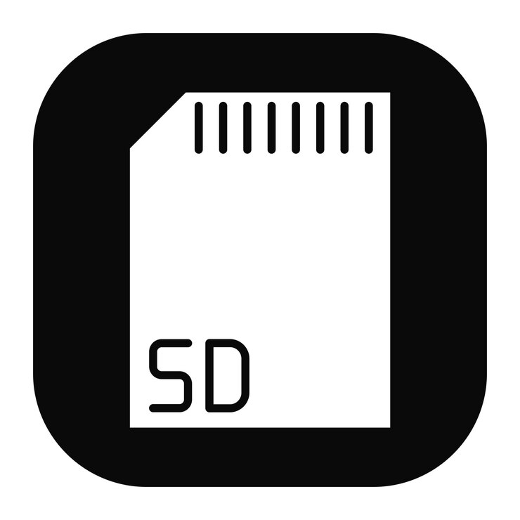 Vector sd card icon