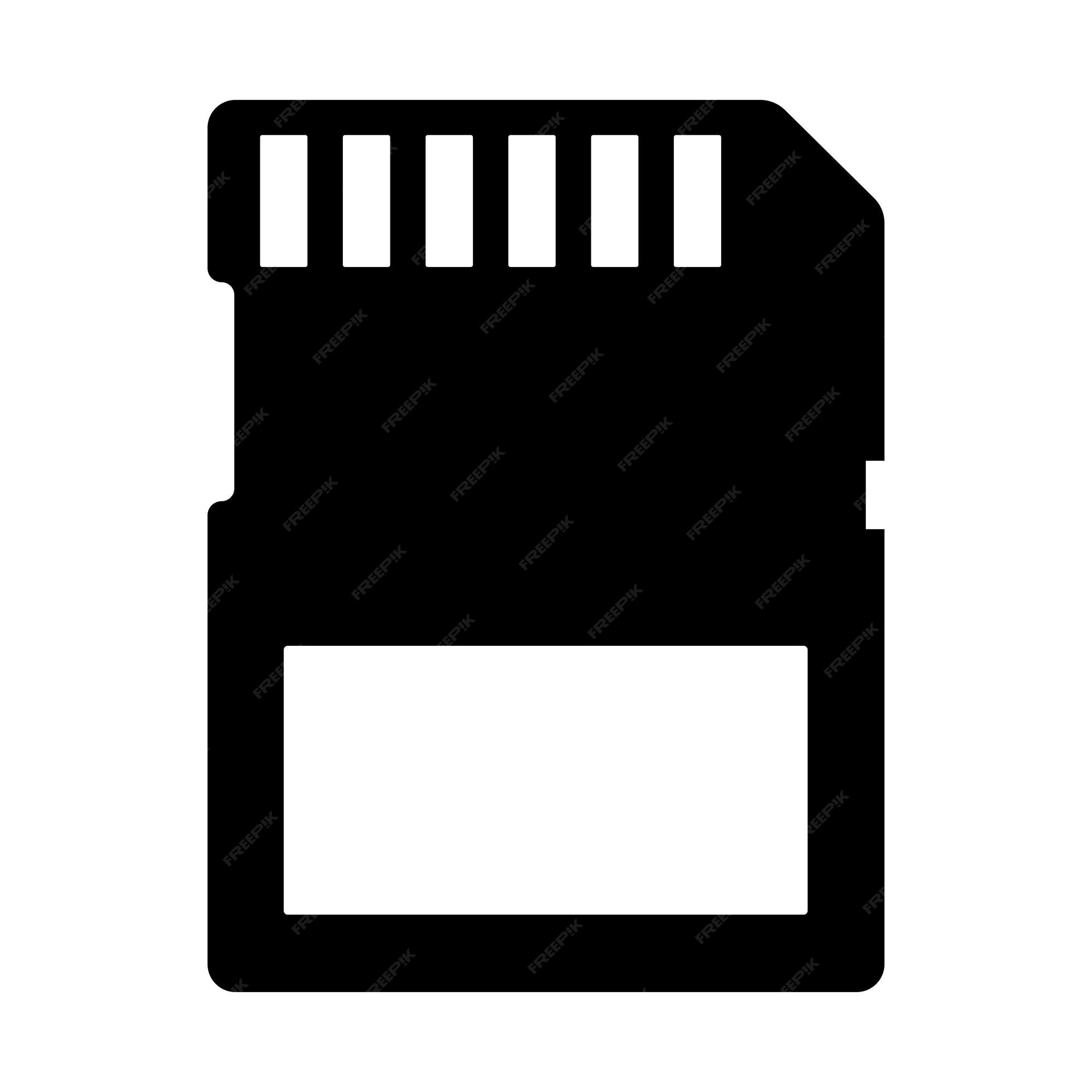 Sd memory card icon simple style Royalty Free Vector Image