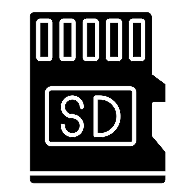 SDカードのベクトルイラストのスタイル
