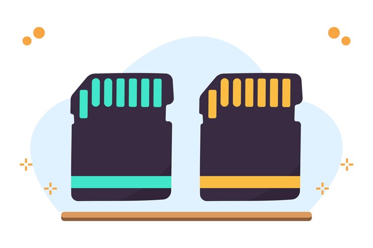 Vector sd card vector illustration