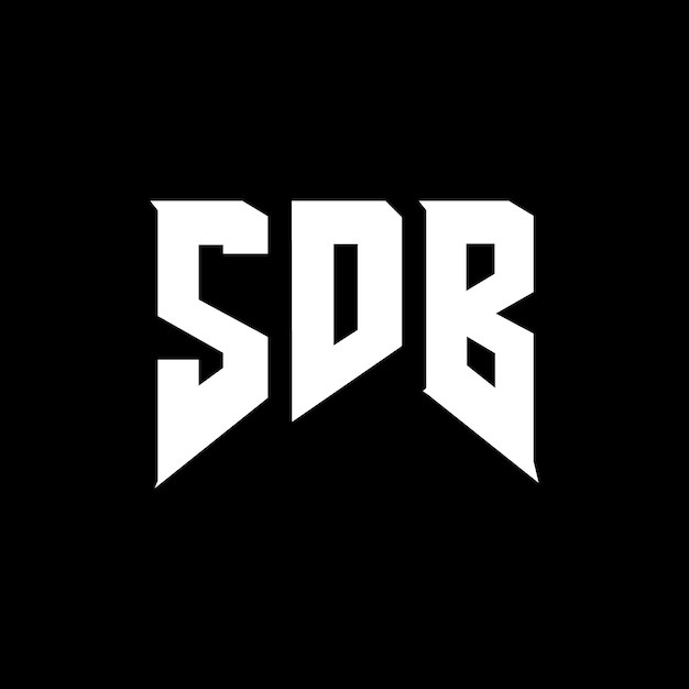 SDB letter logo design for technology company SDB logo design black and white color combination SDB logo SDB vector SDB design SDB icon SDB alphabet SDB typography logo design