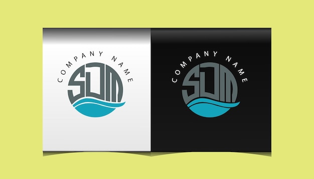 SDM eerste moderne logo ontwerp vector pictogrammalplaatje