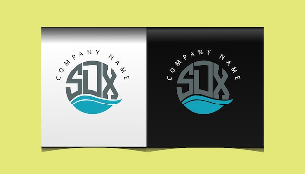 SDX eerste moderne logo ontwerp vector pictogrammalplaatje
