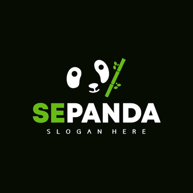 se panda logo design and vector icon