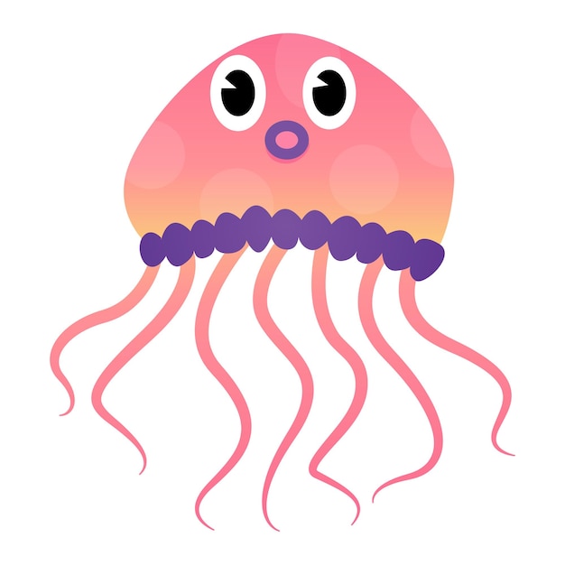Клипарт Морские животные медузы