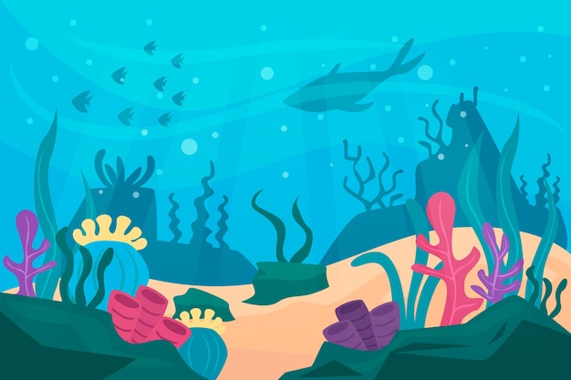 Under the sea background concept