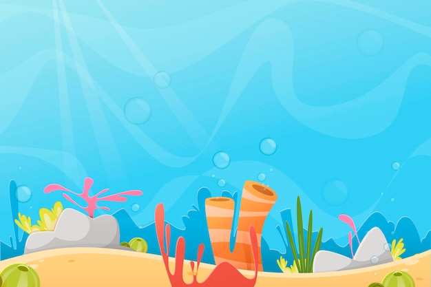 Under the sea - background for video conferencing