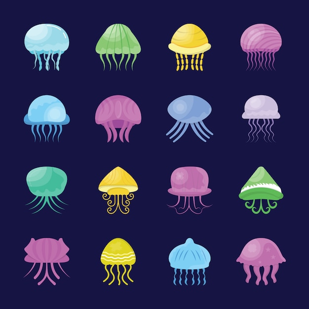 Sea creature icons