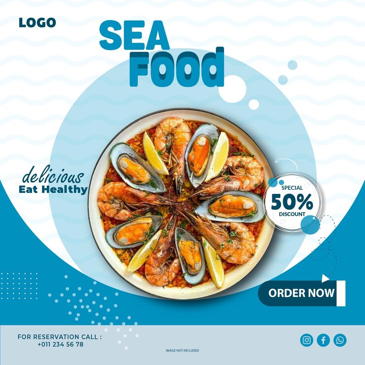 Vector sea food 11