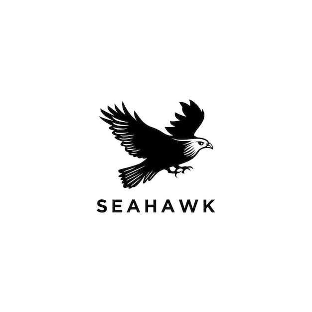 Шаблон дизайна логотипа Sea Hawk