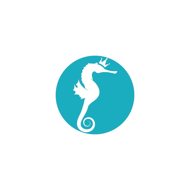 Vector sea horse logo vector