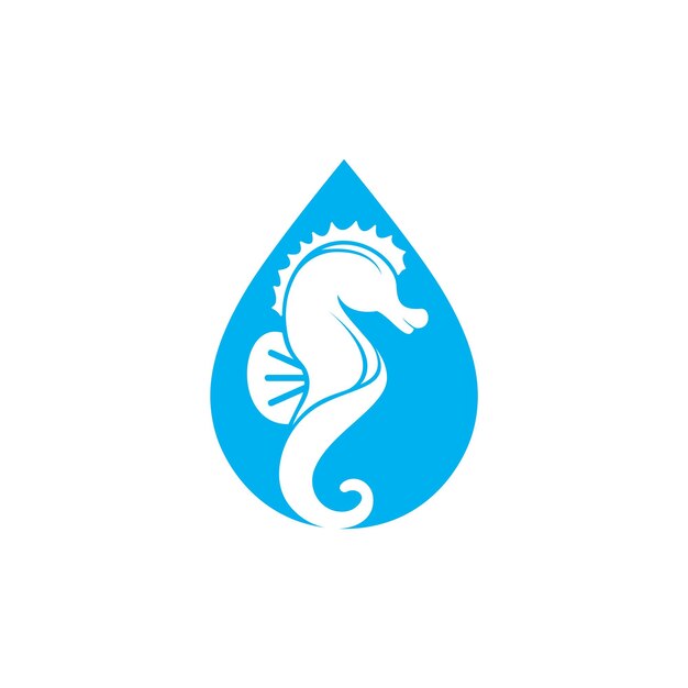 물방울  ⁇ 터 로고 디자인과 함께 해마
