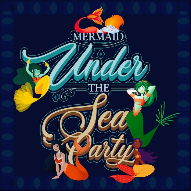 Under the sea invitation party