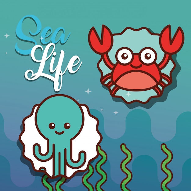 sea life cartoon