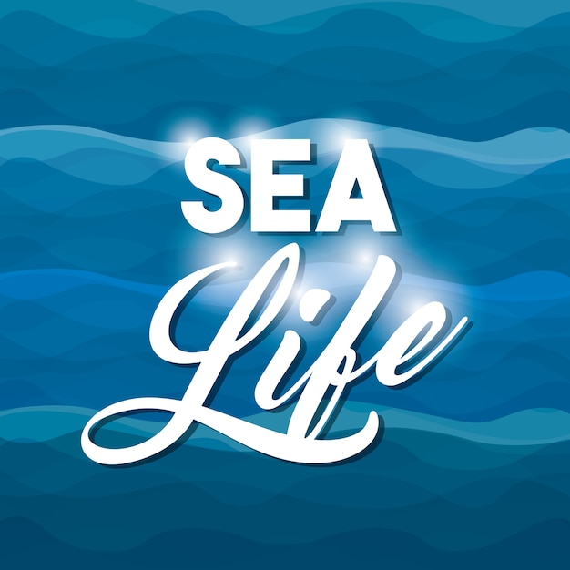 sea life conceptual poster