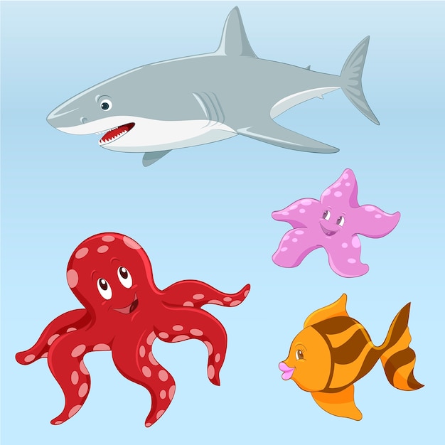 Vector sea life