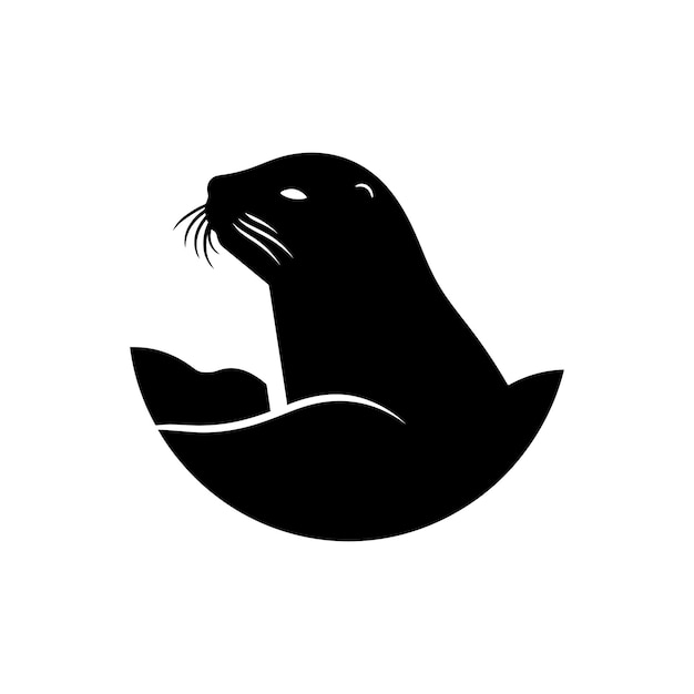 Sea lion Icon on White Background Simple Vector Illustration