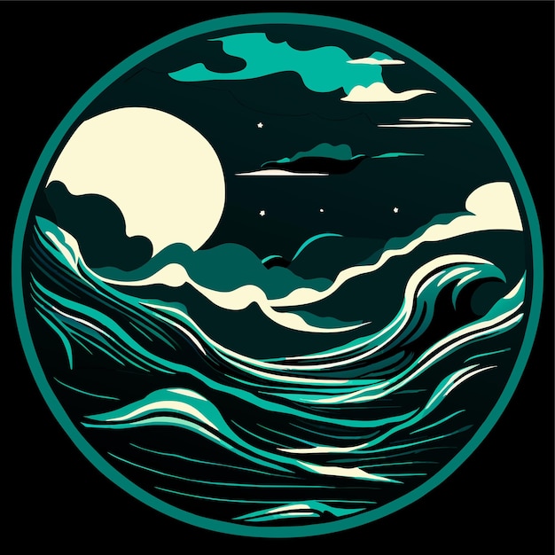 Sea logo or Sea wave or Beach logo