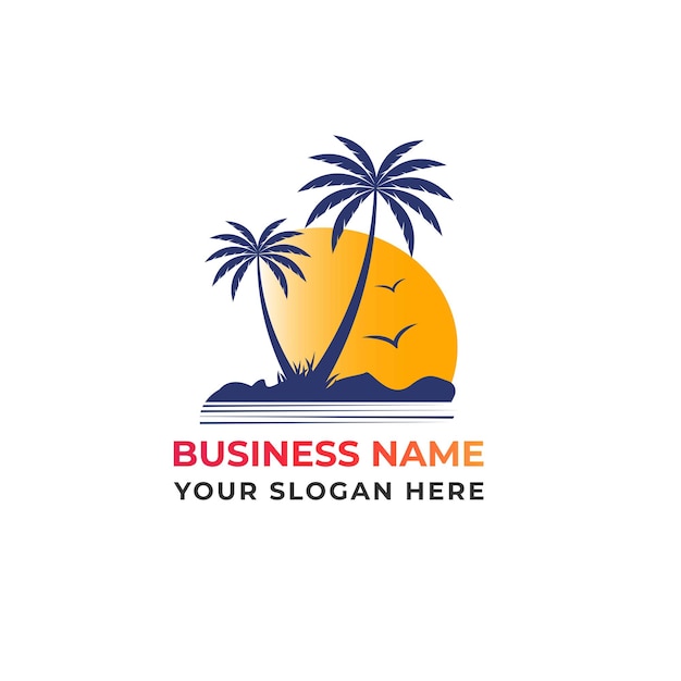 Sea and nature logo. palm tree logo. sea beach logo design.logo
travel outdoor logo design