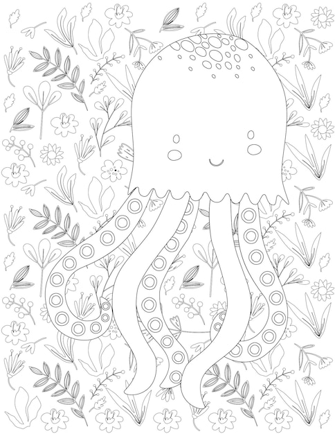 Sea Ocean Coloring Page, Sea Ocean Vector, Sea Ocean White and Black, Sea Ocean Coloring for Kids