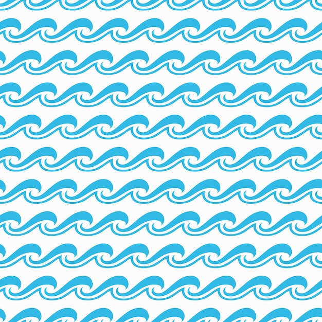 海または大洋サーフ波のシームレスなパターン背景