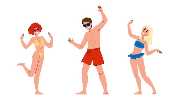 Sea party beach vector