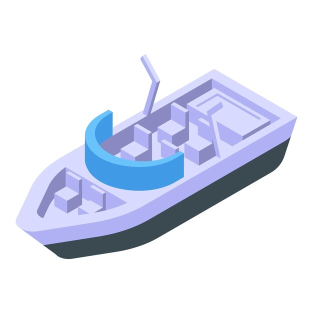 Sea ship icon isometric vector Summer fun Sport game