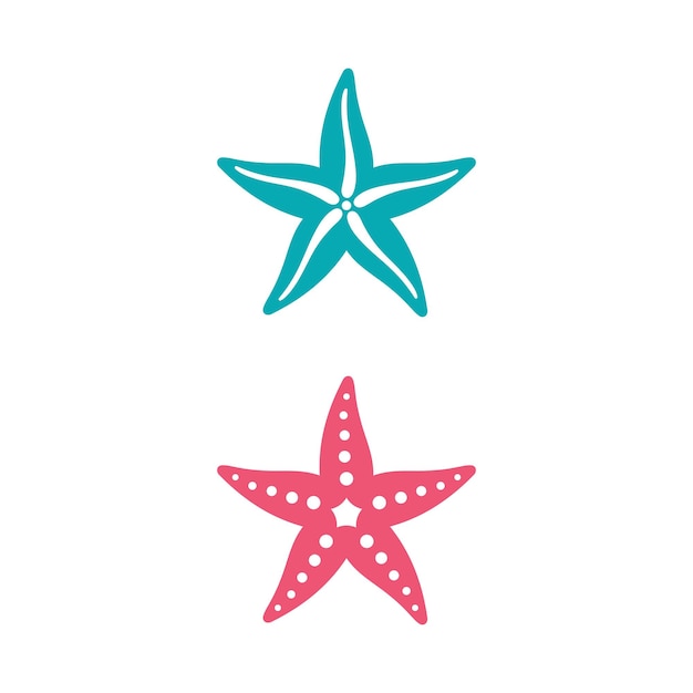 Sea Star vis pictogram sjabloon vector illustratie ontwerp