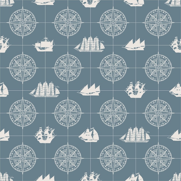 sea travel seamless background