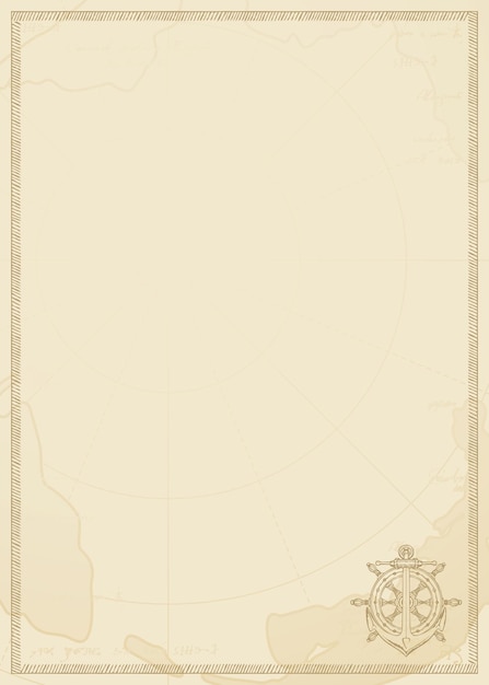 Vector sea travel vintage letterhead