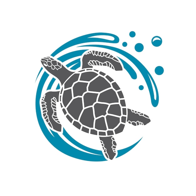 Vector sea turtle icon