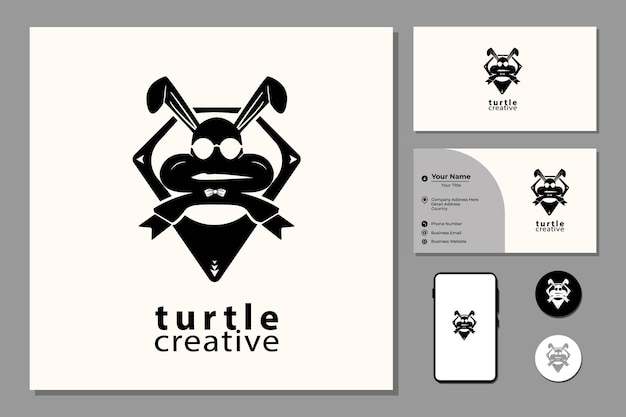 Графический дизайн логотипа талисмана спортивной эмблемы морской черепахи