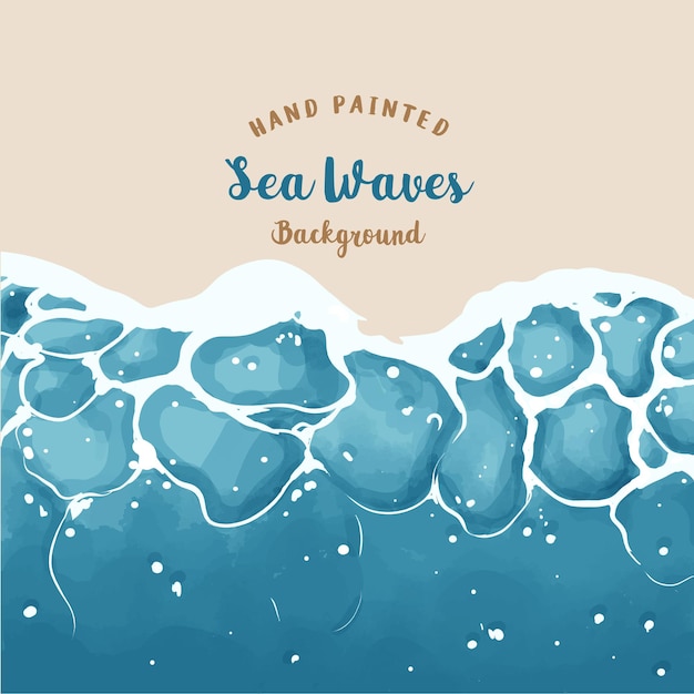 Vector sea waves background