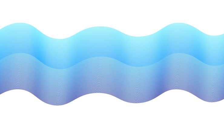 Vector sea waves lines texture