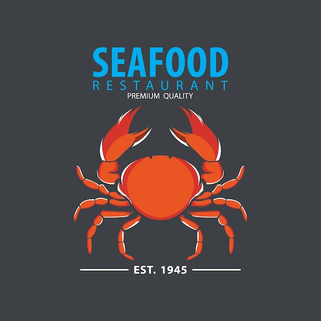 Seafood design badge