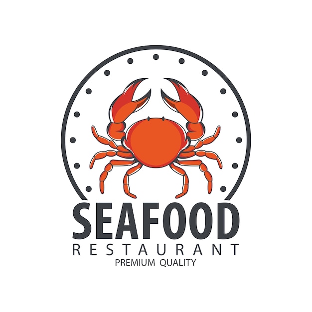 Seafood design badge