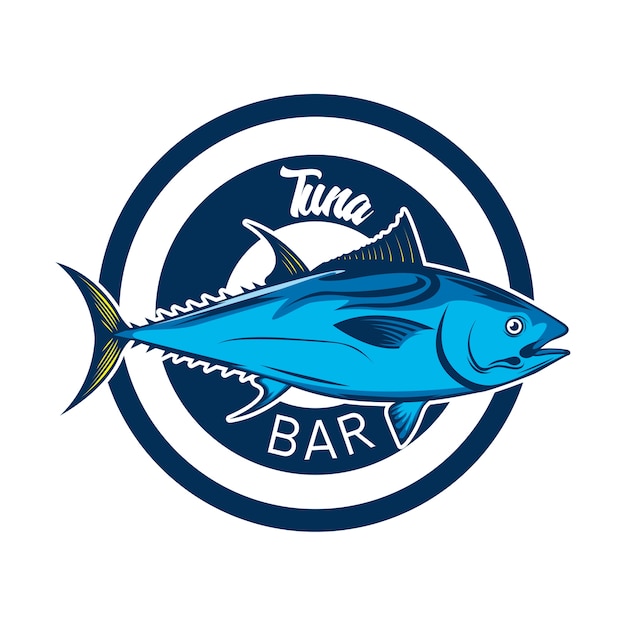 Vector seafood design badge