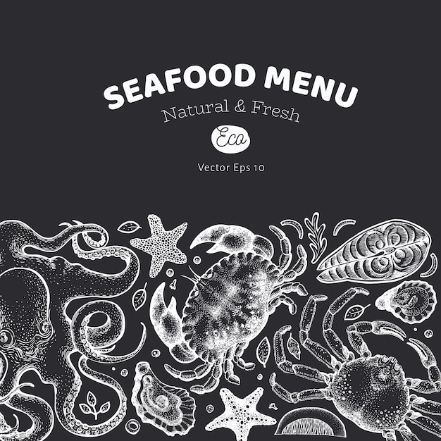 Seafood and fish menu