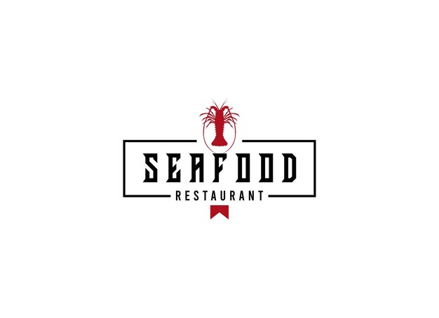 Vector seafood logo design restaurant fresh crab and shrimp logo for label product and seafood shop