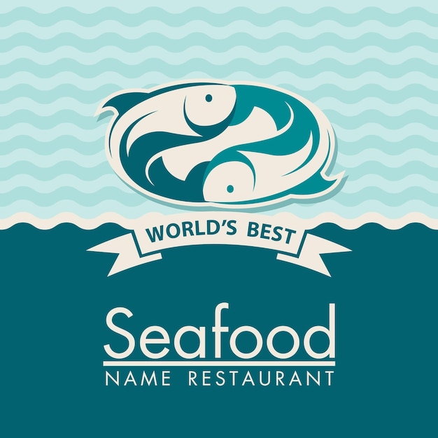 seafood menu design