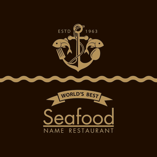 seafood menu design