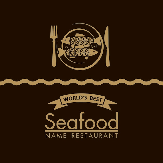 seafood menu design