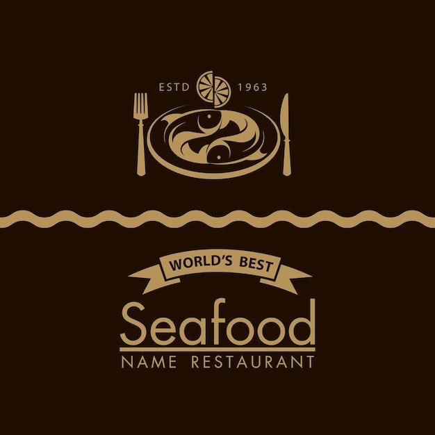 seafood menu design