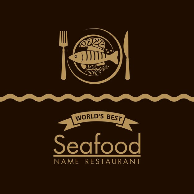 seafood menu design