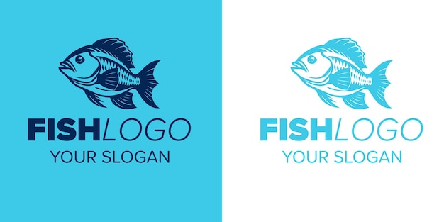 Seafood Sensations Fish Logo Vectors for Captivating Restaurant Stores