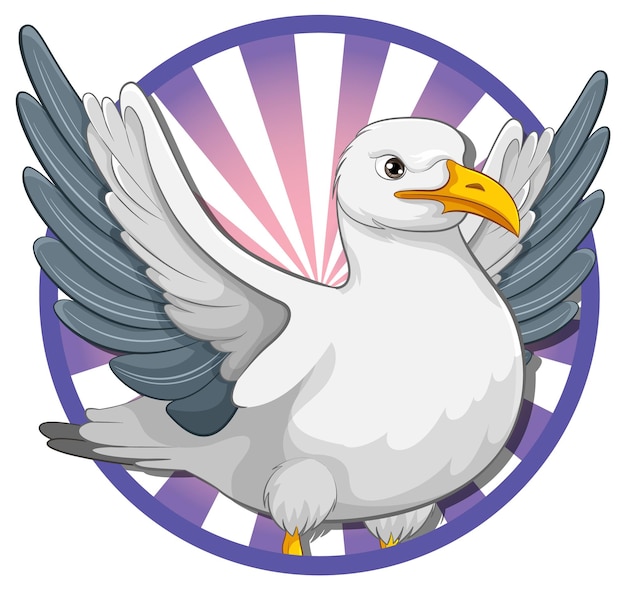 Seagull Cartoon Comic Icon